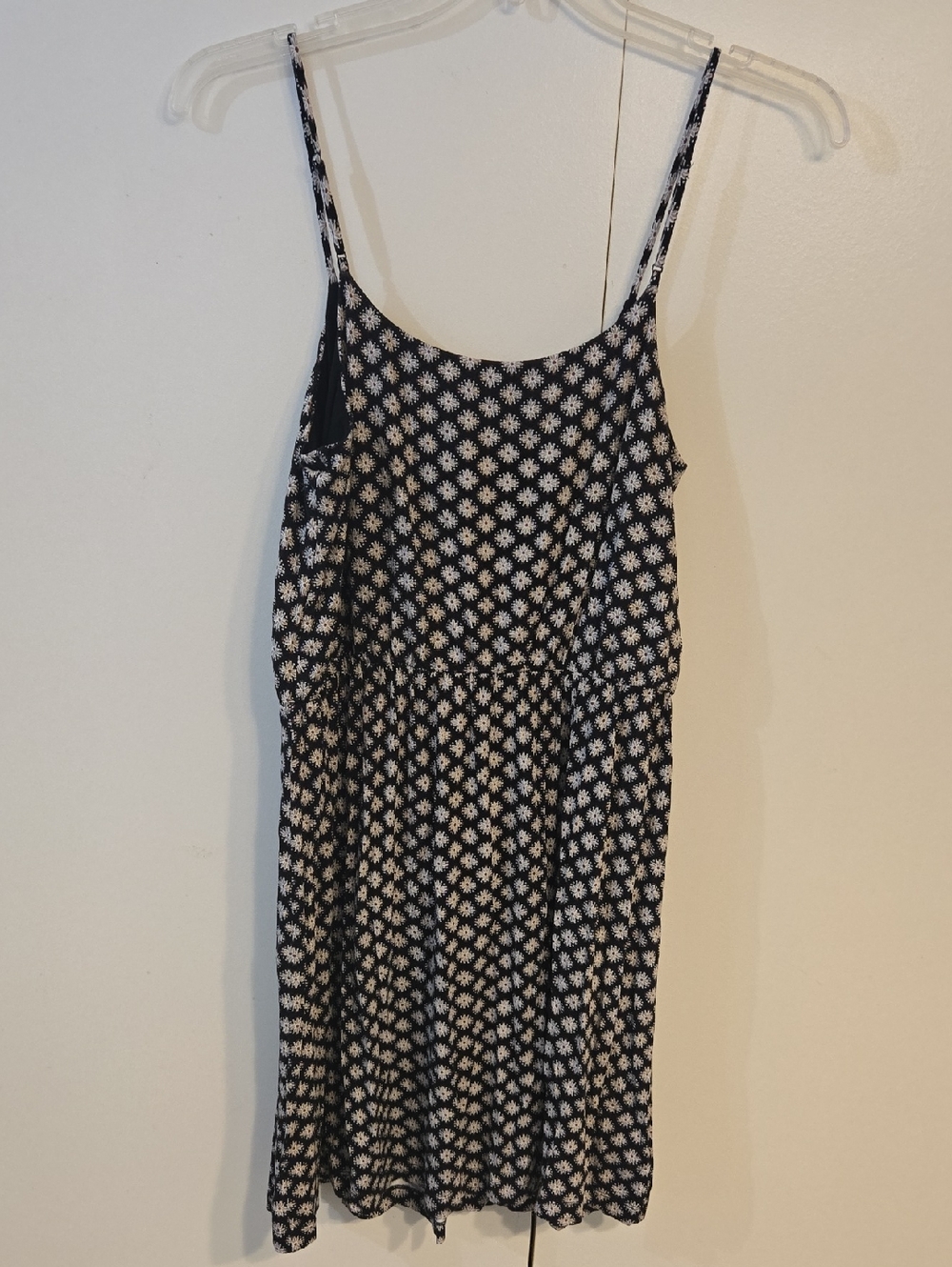 LOFT Black and White Floral Mini Dress